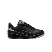Jordan 2/3 "Black/Metallic Silver" Grade School Boys' Shoe