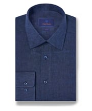 TBSP10104412 | Navy Linen Dress Shirt