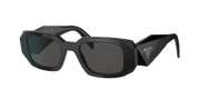 PRADA PR 17WS Black - Women Luxury Sunglasses, Dark Grey Lens