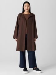 Light Cotton Nylon Stand Collar Coat