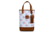 Westport Personalized Wine Tote - Leather Patch | Barrington Gifts