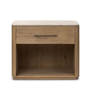 Raleigh Nightstand - Cappuccino Marble
