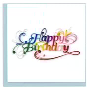 Quilled Happy Birthday Card