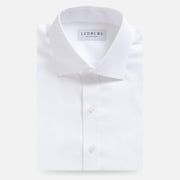 The White Madison Fine Twill Custom Shirt