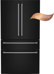 Ge Cafe Smart 4-Door French Door Refrigerator - Matte Black