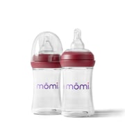 momi vibes breast-like bottle sets - cranberry