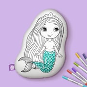 10" Beautiful Little Mermaid Coloring Pillow