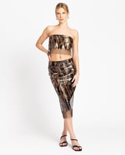 Vertical Horizon Sequin Strapless Top