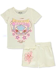 Disney Lilo & Stitch Girls' 2-Piece Shorts Set Outfit
