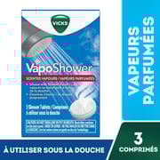 Vicks VapoShower, Shower Tablet, Shower Bomb, Aromatherapy Vapours, Eucaplytus & Menthol, Scented Vicks Vapour Steam