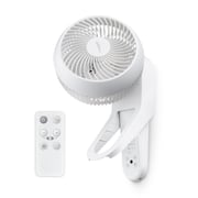 WOOZOO® Wall-Mounted Fan with Remote, 360° Oscillating 7.1" Blades, 414.4 sq ft Coverage, for Garages, RVs, Campers, Office