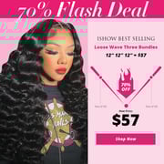 Flash Sale 70% Off Top Pick Loose Wave Three Human Hair Bundles