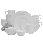 Trellis White 36 Piece Dinnerware Set, Service for 6