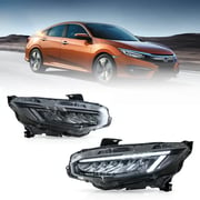 2016-2021 Honda Civic Vland LED Reflection Bowl Headlights