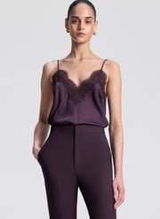 Presley Satin and Lace Camisole Top