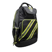 Tradesman Pro 14-3/8 in. High-Visibility Tool Bag Backpack, Black and Gray