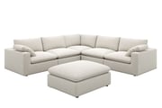 Dawson L-Shape Sectional Sofa with Ottoman
