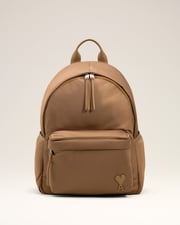 Brown Nylon Canvas Marcel Backpack