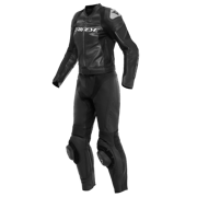 Dainese Mirage Lady Leather 2PCS Suit Black Black White