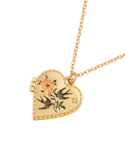 Swallow Locket Necklace