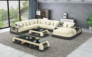 Blaylock Modern Sectional Sofa with LED Light