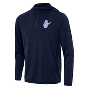 Chicago Cubs Blues Bear Navy Tidy Quarter Zip by Antigua