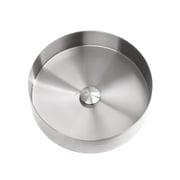 Lefton Stainless Steel Round Countertop Bathroom Vessel Sink with Pop-Up Drain Stopper-BVS2401