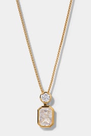 BROOKLYN SLIDE EMERALD CZ PENDANT