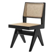 Capitol Complex chair, black stained oak - Vienna cane
