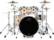 DW Performance Series 4-piece Shell Pack with 22 inch Bass Drum - Natural Satin Oil - Sweetwater Exclusive
