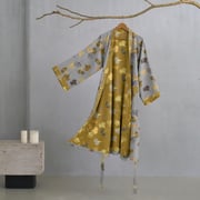 Ginkgo Biloba Cotton Gauze Kimono Robe
