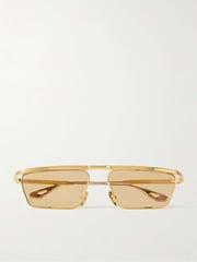 Bogart D-frame gold-tone sunglasses - gold - One Size