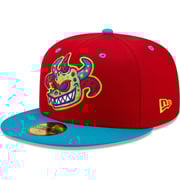 Men's Vejigantes de Scranton/Wilkes-Barre New Era Red/Turquoise Copa De La Diversion 59FIFTY Fitted Hat