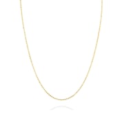 Diamond Cut Bead Chain Necklace