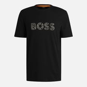 BOSS Orange Te_logotexture Cotton-Jersey T-Shirt