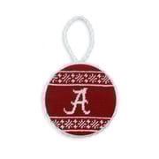 Alabama Fairisle Ornament (Garnet)