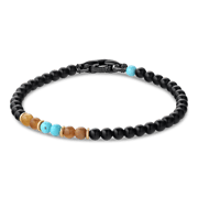 Sunrise Beaded Bracelet, Rhodium/Sterling Silver (4mm)