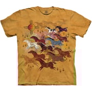 Horses And Sun Classic Cotton T-Shirt