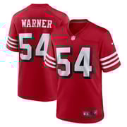 Men's Nike Fred Warner Scarlet San Francisco 49ers Alternate Player Game Jersey