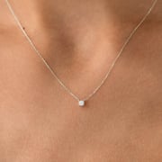 Diamond Pendant Necklace White Gold - Johanne