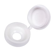 Essentials 10-12ga 100 Pack White Polypropylene Screw Caps