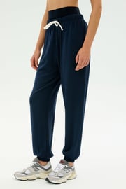 Andie Oversized Fleece Sweatpant - Riviera