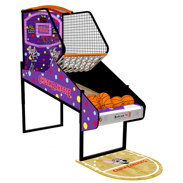 Chuck E Cheese Hoops Pro Game with Floor Mat