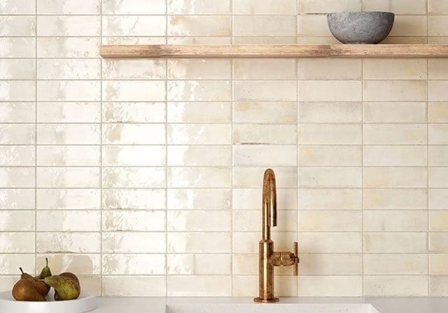 Hanoi White 2.5 x8 Glossy Ceramic Tile