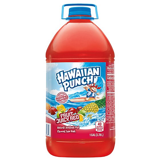 HAWAIIAN PUNCH Flavored Juice Drink Fruit Juicy Red - 128 Fl. Oz.