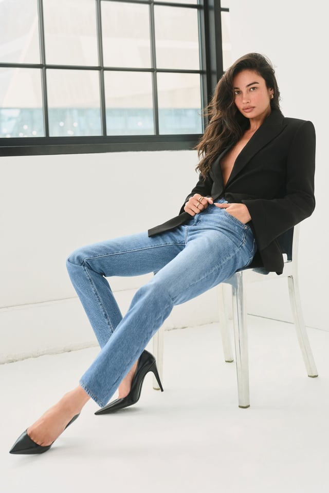 Frenchie High Rise Slim Leg Jeans