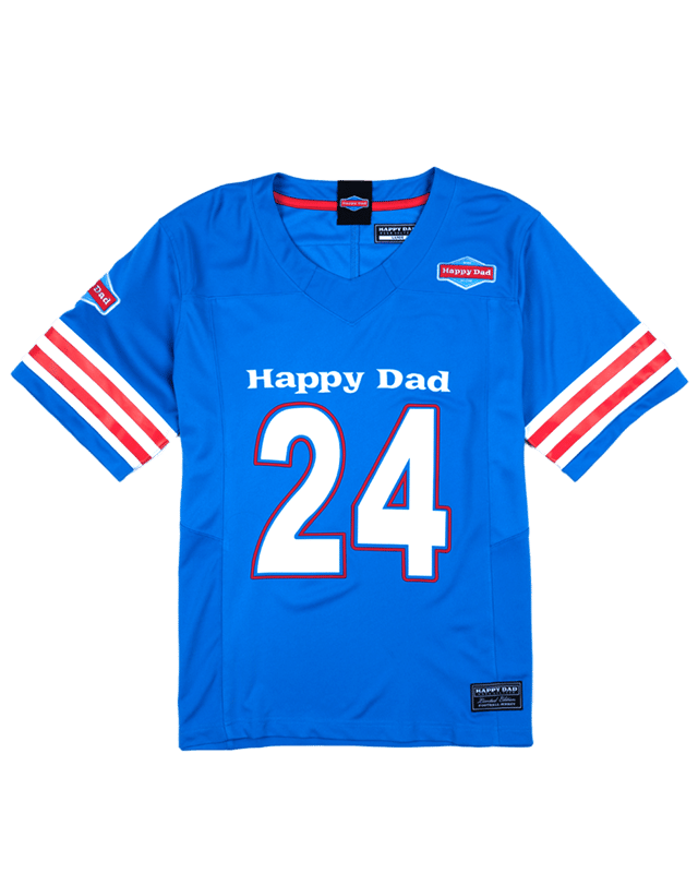 Happy Dad Football Jersey '24 (Blue)
