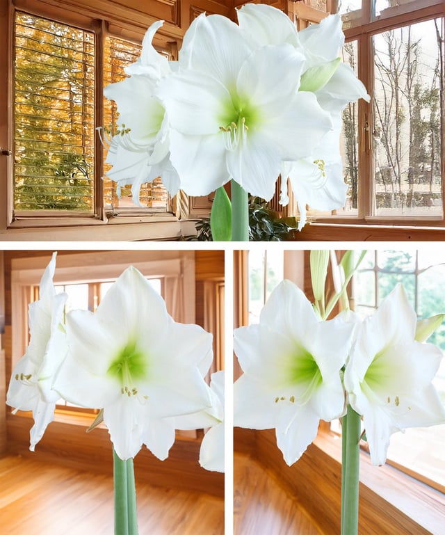 White Amaryllis 3-Pack