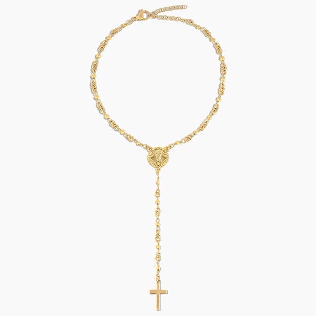 Mini Lady of Guadalupe Rosary Necklace