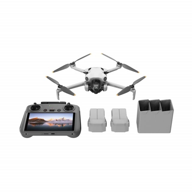 DJI Mini 4 Pro Fly More Combo Plus with DJI RC 2, Drones with Camera for Adults 4K, 3 Intelligent Flight Battery Plus for up to 135 Mins Flight Time, Smart Return to Home, Drone for Beginners